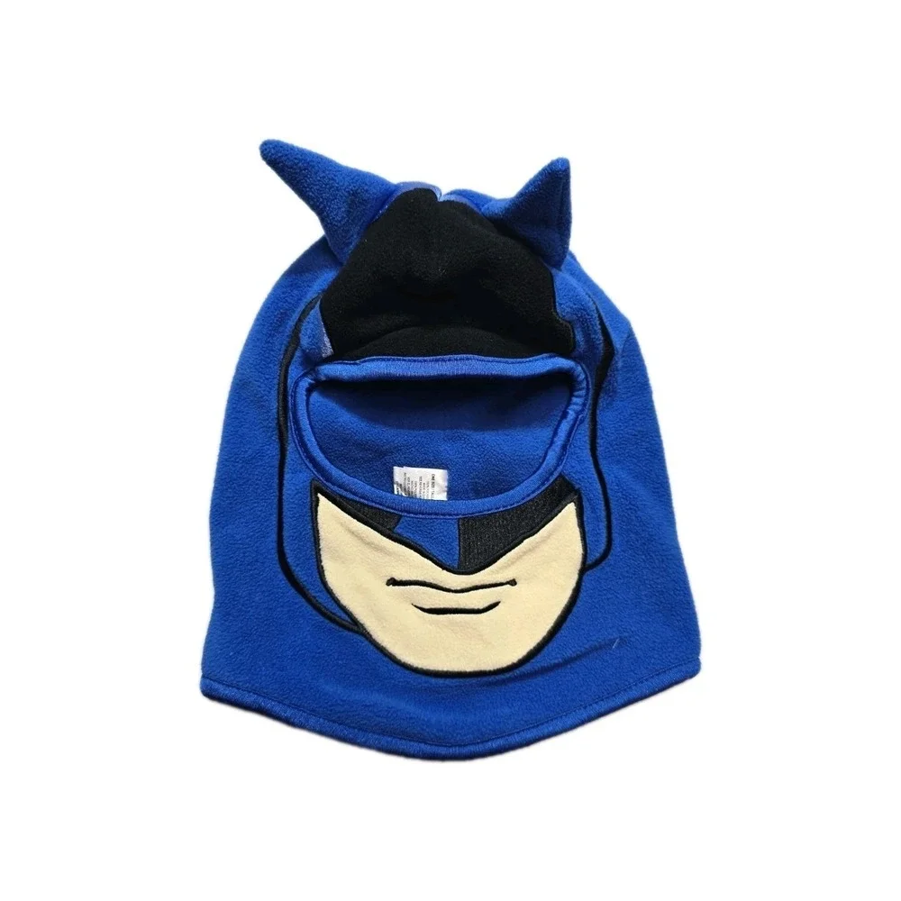 Batman KIDS WINTER HAT FULL FACE PROTECTION Ski MASK BLUE BLACK‎ DC COMICS